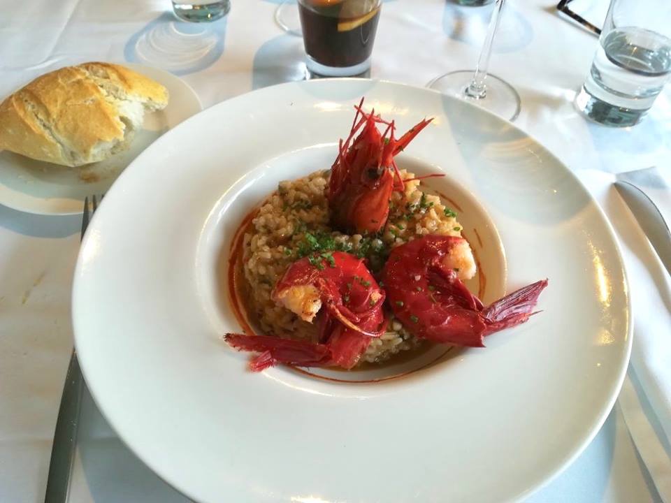 Arroz caldoso con carabineros - La Puentecilla